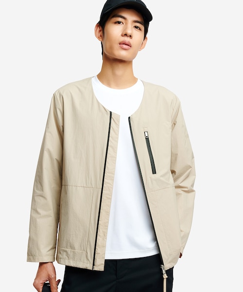 撥水 ノーカラージャケット｜エーグルの通販｜&mall（アンドモール
