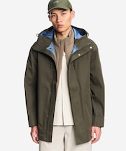 透湿防水 3レイヤー テクニカルコットン フーデッドジャケット