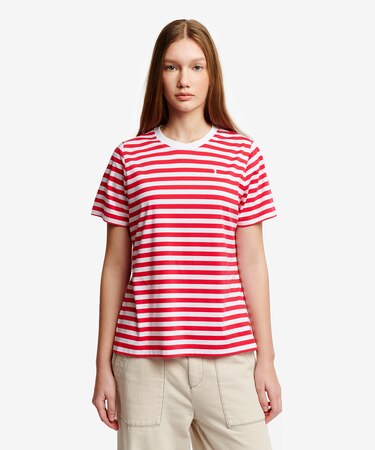 UVカット ピマコットン マリニエールボーダー半袖Tシャツ