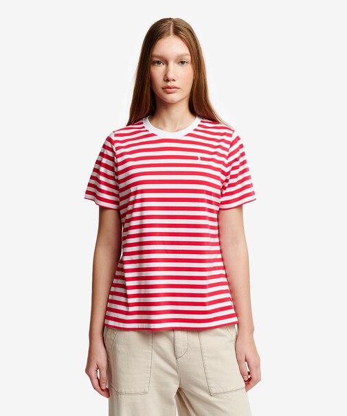 UVカット ピマコットン マリニエールボーダー半袖Tシャツ