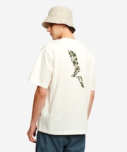 接触冷感 オーガニックコットン バックプリント半袖Tシャツ