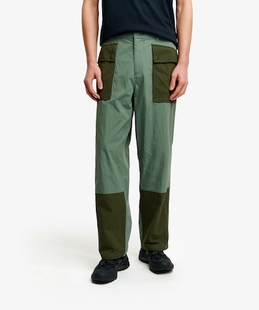撥水 UVカット CORDURA アクティブテック バイカラーパッチポケットパンツ