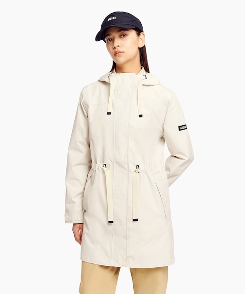 GORE-TEX ゴアテックス 防風 防水 透湿 2レイヤー サイドスリットフーデッドジャケット ウエスト調整可