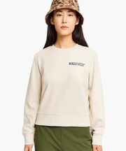 フレンチテリー クルーネック ワンポイントロゴスウェット