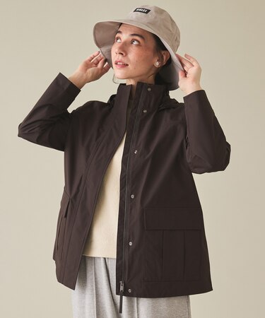 GORE-TEX ゴアテックス 防風 防水 透湿 2レイヤー フーデッドジャケット フード脱着可