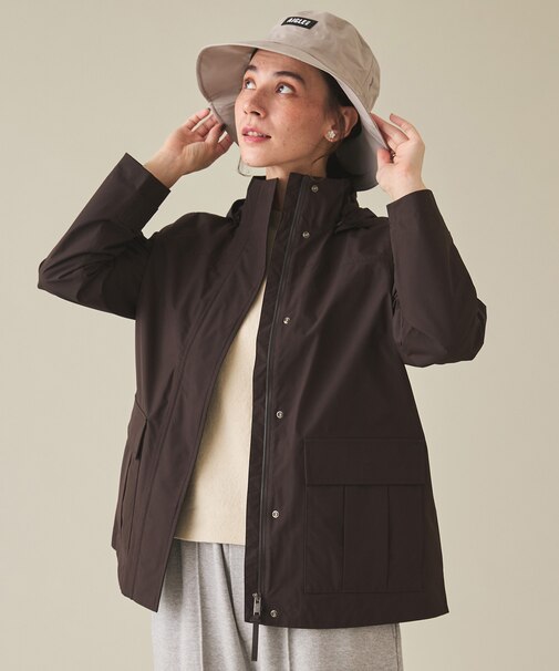 GORE-TEX ゴアテックス 防風 防水 透湿 2レイヤー フーデッドジャケット フード脱着可