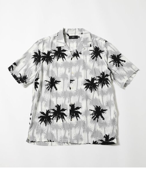 【MEN'S】PALM TREE ALOHA SHIRT