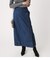 FRONT BUTTON DENIM LONG SKIRT