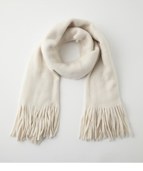 KNIT FRINGE MUFFLER｜アズールバイマウジーの通販｜&mall（アンド