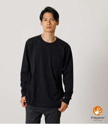 USA COTTON C／N LONG TEE