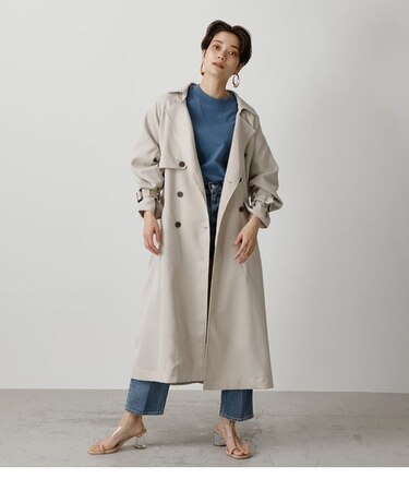 SINGLE FLAP TRENCH COAT