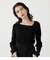 ASYMMETRY NECK L／S KNIT TOPS