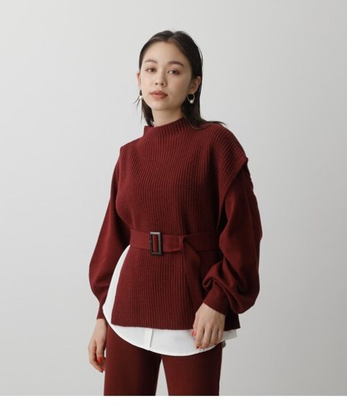 2WAY VEST SET KNIT TOPS