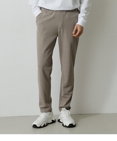 GLEN CHECK JACQUARD PANTS