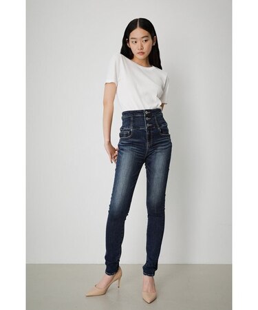 HI-WAIST BUTTON DENIM SKINNYⅡ