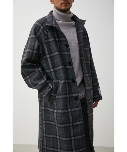 WASHABLE STAND COLLAR COAT