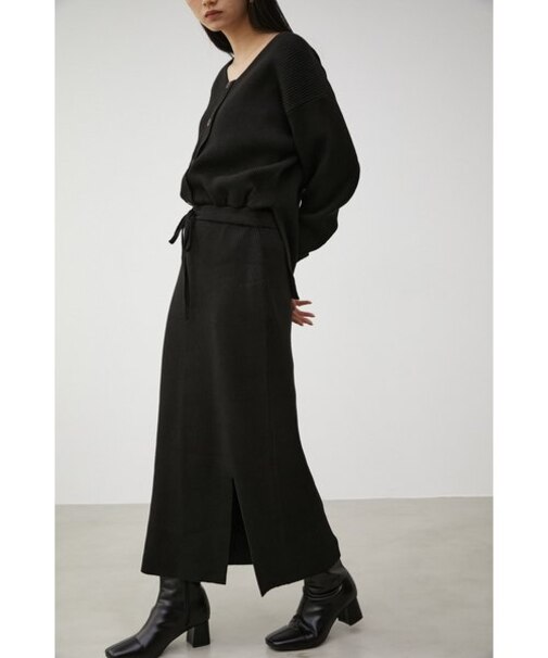 FRONT BUTTON BLOUSING RIB OP