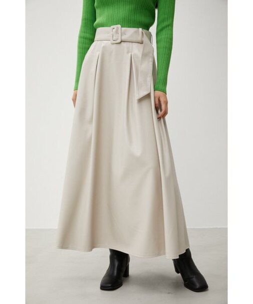 FAUX LEATHER HIGH WAIST SKIRT