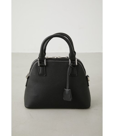 DOUBLE ZIPPER HAND BAG