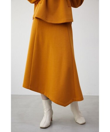 DOUBLE FACE ASYMMETRY SKIRT