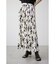 FLOWER PLEATS LONG SKIRT