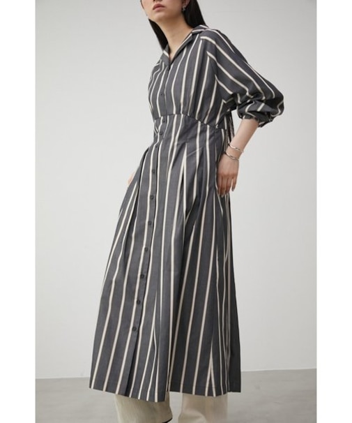 WAIST TUCK STRIPE ONEPIECE