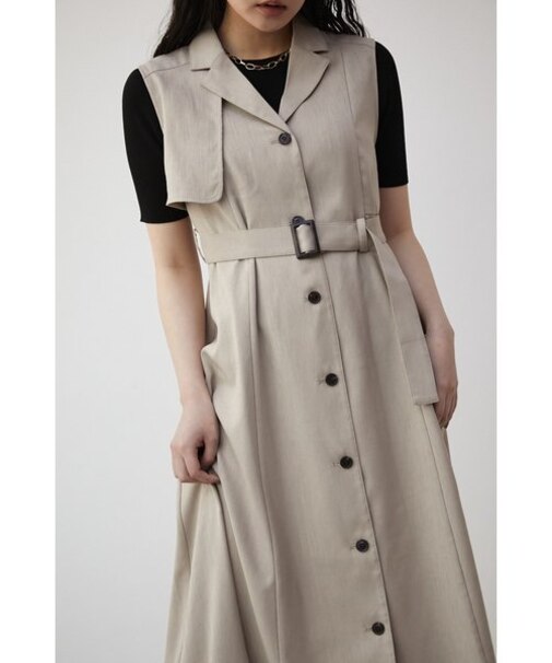 SINGLE FLAP GILET ONEPIECE