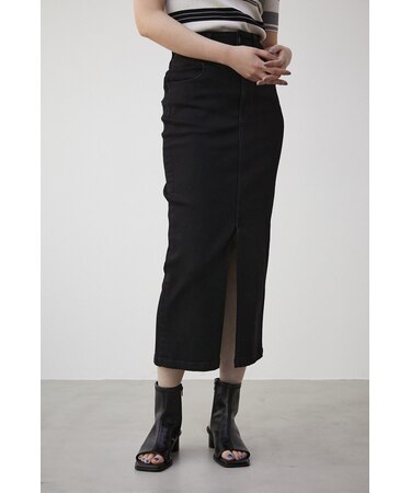 HIGH WAIST SLIT DENIM SKⅢ