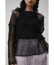PATTERN MESH PULLOVER