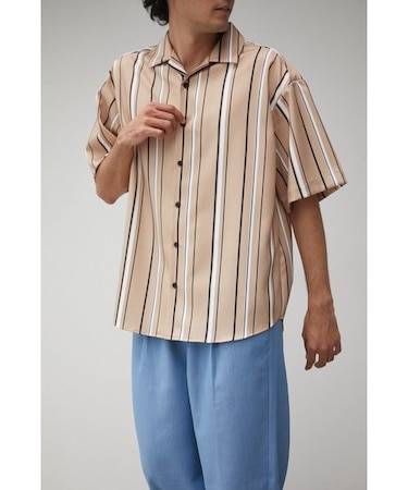 MULTI STRIPE CREPE WEAVE SHIRT