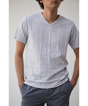 GEOMETRIC JACQUARD TEE