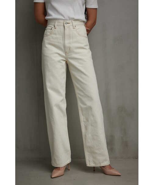 AZUL DENIM／ハイウエストワイドデニム