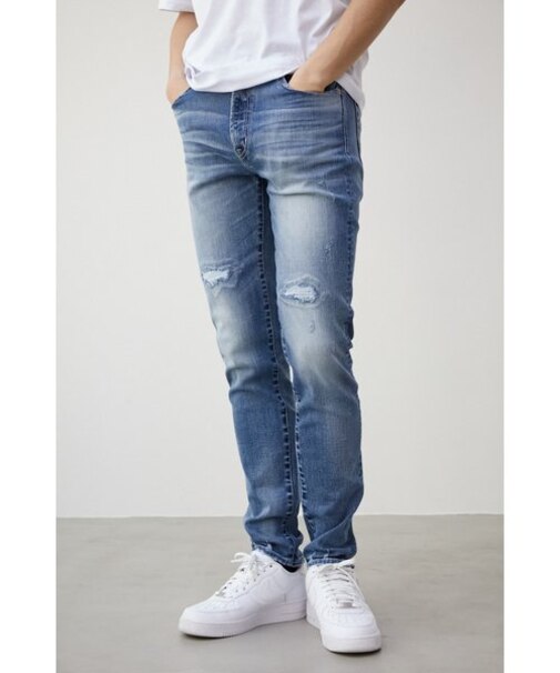 AZUL DENIM ヘムダメージスキニー