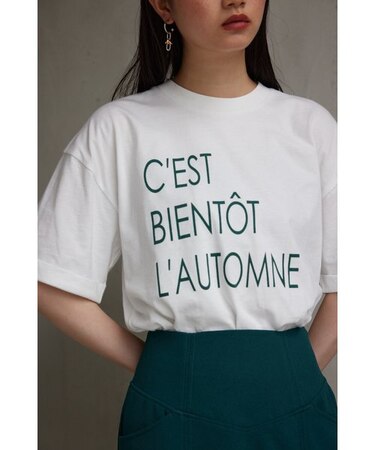 ボクシーシルエット半袖ロゴTシャツ