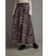 レイヤードデザインフレアスカート