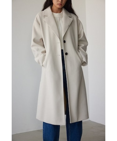 ウォッシャブルシングルチェスターロングコート