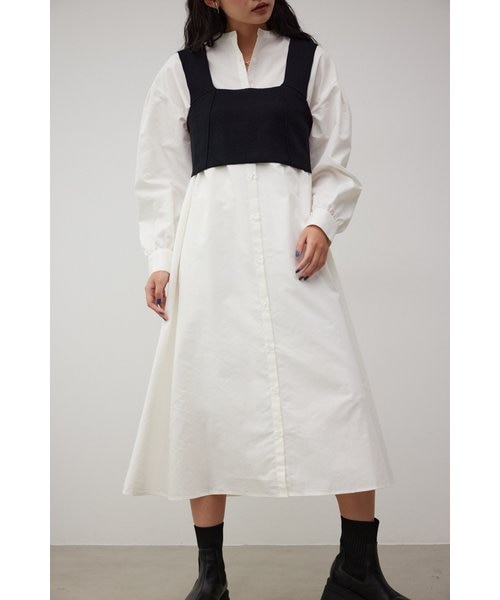 MAMC ワンピース シャツ セット ビスチェセットシャツワンピース｜アズールバイマウジーの通販｜&mall