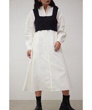 ビスチェセットシャツワンピース