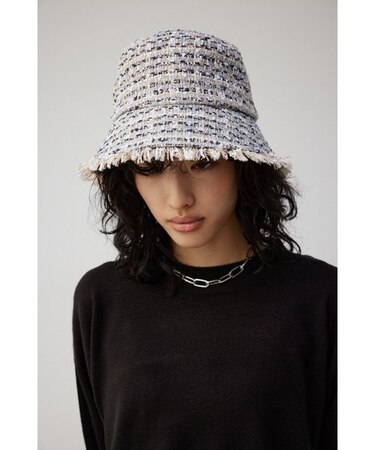 ツイードバケットハット