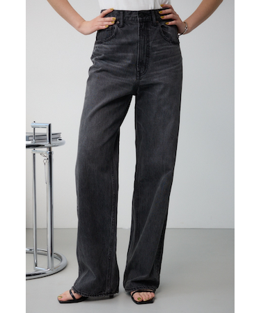 AZUL DENIM ハイウエストワイドデニム