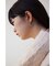 ニュアンスハートシェイプドフープピアス