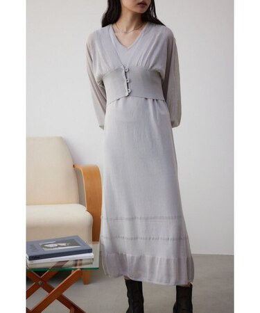 カーデセットニットワンピース