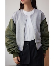 ドッキングスウェットカーディガン