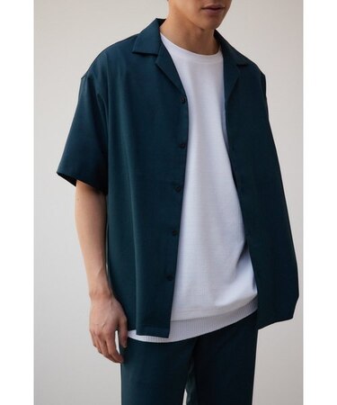 アトラクティブストレッチ開襟シャツ