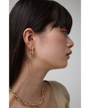 マルチチャームミニフープピアス