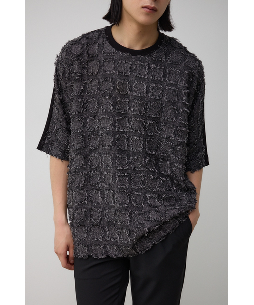 カットジャガードオーバーサイズトップス