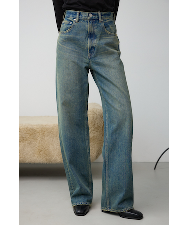 AZUL DENIM ハイウエストワイドデニム