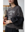 ボリュームスリーブドッキングTシャツ
