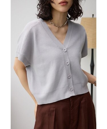 半袖ニットカーディガン