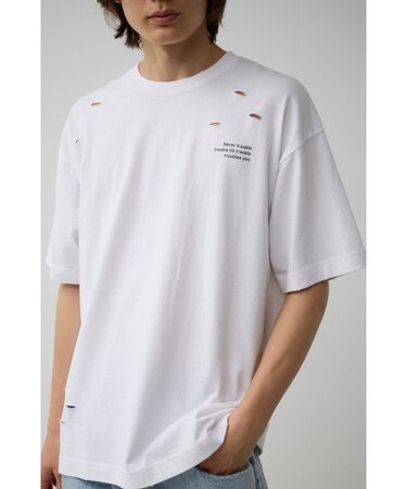 ピグメントダメージTシャツ